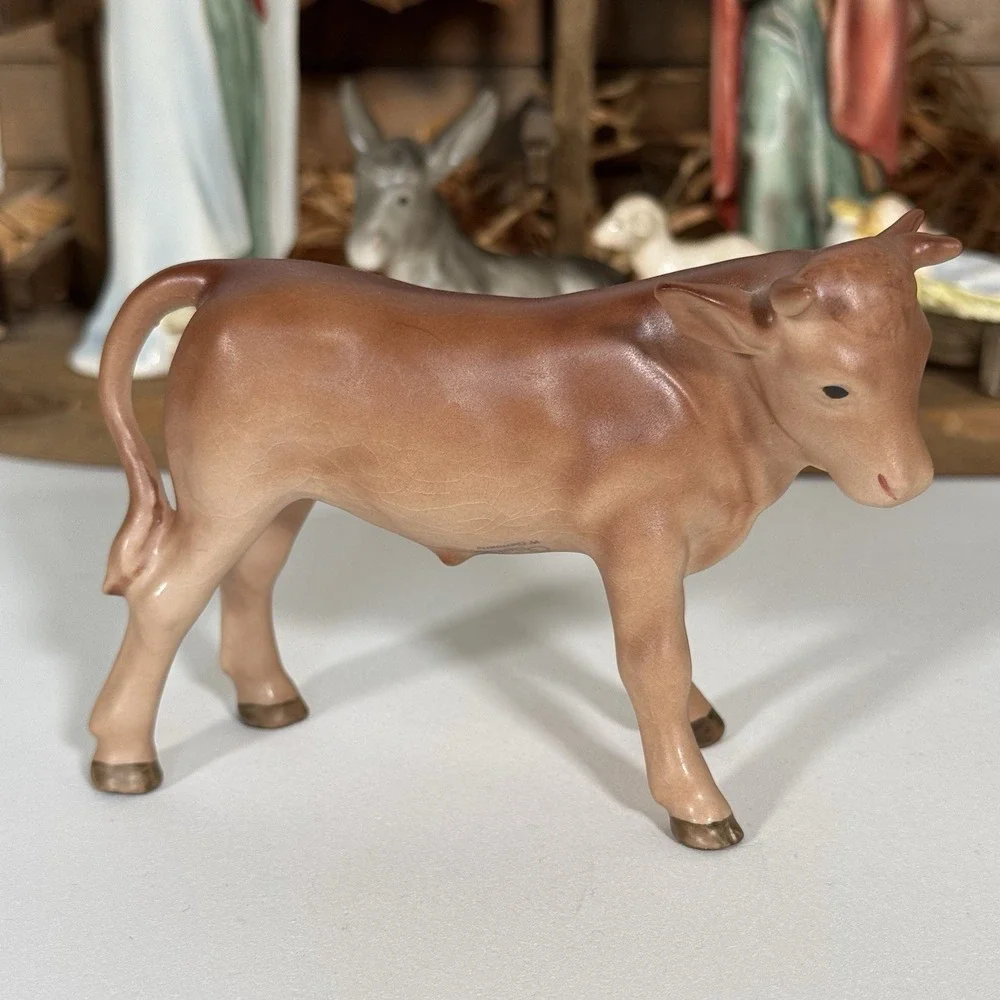 Vintage Goebel Hummel Nativity Set West Germany Porcelain Figurines with Stable